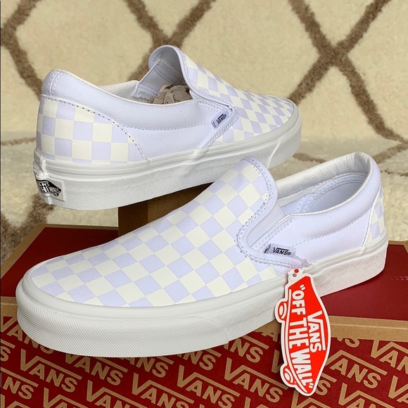 “VANS CLASSIC SLIP ON CHECKERBOARD TRUE WHITE Mens - Picture 15 of 16